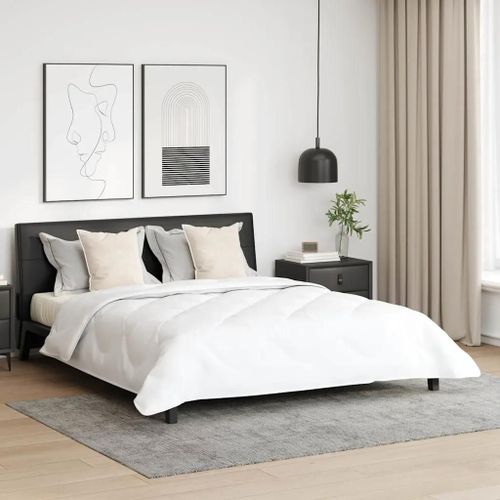Vidaxl Couette Avec Oreiller 3 Pcs Blanc 240 X 200 Cm Microfibre