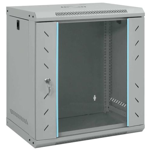 Vidaxl Armoire Réseau Avec Stockage Gris 53 X 45 X 60 Cm Acier