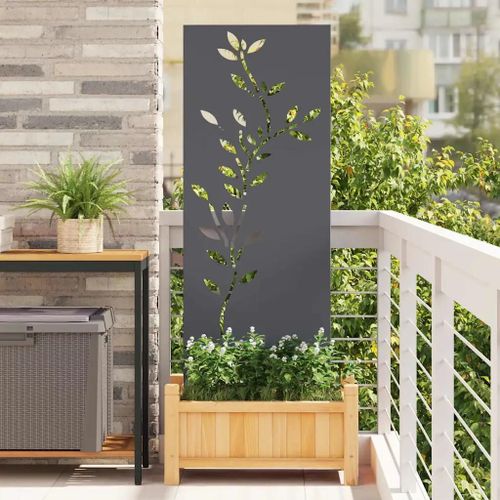 Vidaxl Panneau Décoratif De Jardin Anthracite 50 X 140 Cm