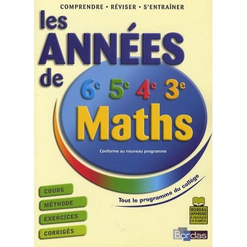 Maths - Les Années De 6e, 5e, 4e, 3e