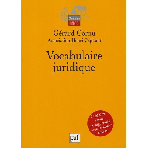 Vocabulaire Juridique