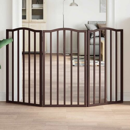 Vidaxl Barrière Pour Chien Pliable 3 Panneaux 150 Cm Bois De Peuplier