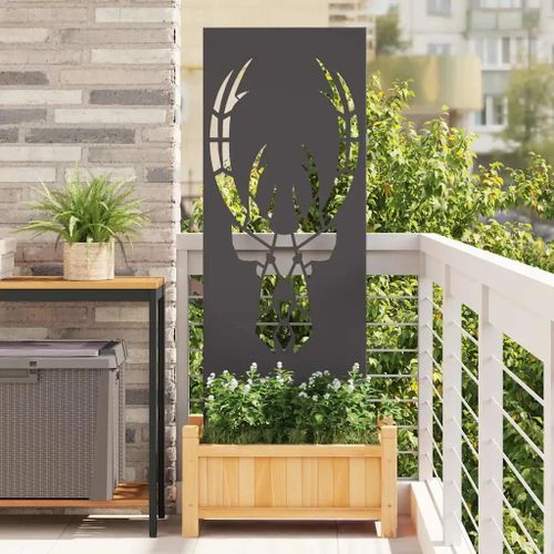 Vidaxl Panneau Décoratif De Jardin Noir 50 X 140 Cm