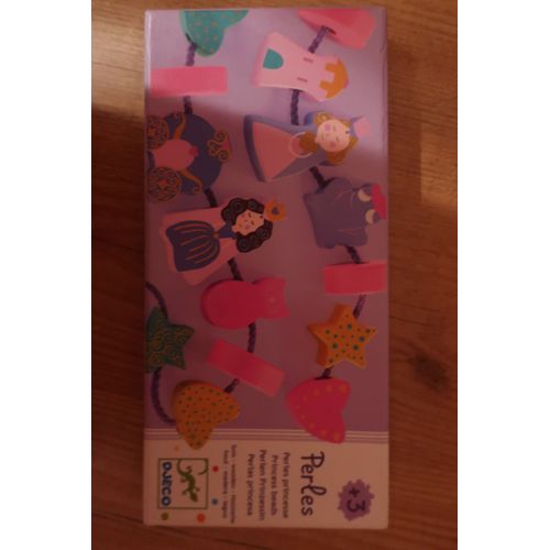 Djeco Perles En Bois Princesse