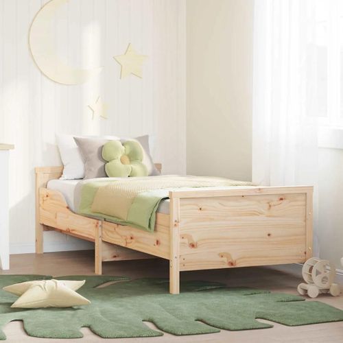 Vidaxl Lit Extensible Pour Enfants Autre Marron 80 X 130 / 165 / 200 Cm