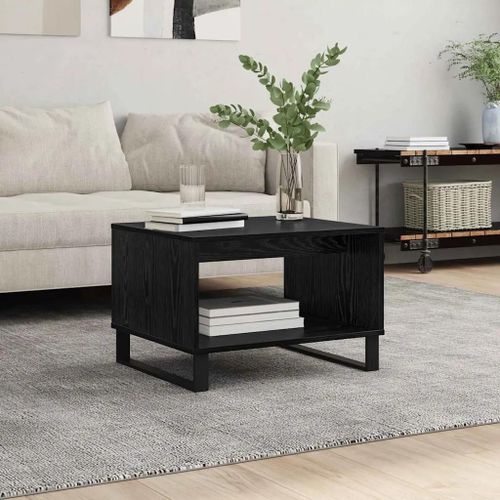 Vidaxl Table Basse Chêne Noir 60 X 50 X 40 Cm Bois D'ingénierie