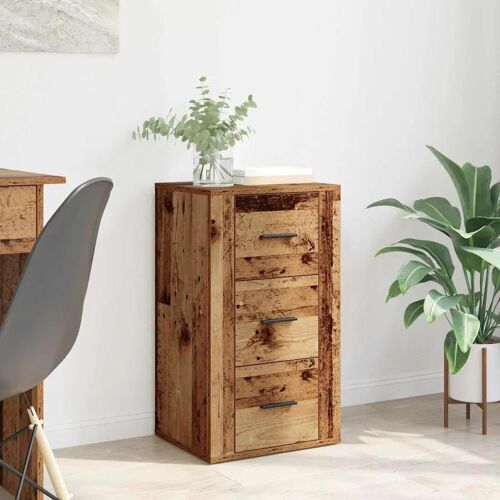 Vidaxl Buffet Bois Ancien 40 X 33 X 70 Cm Bois D'ingénierie