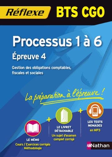 Processus P1 À 6 Épreuve 4 - Bts Cgo Mémo Réflexe N° 69