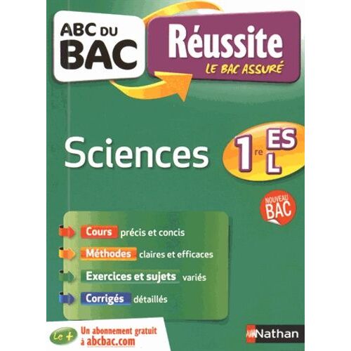 Sciences 1re Es-L