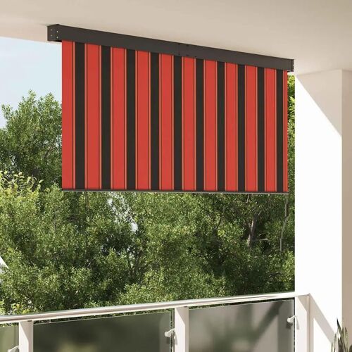 Vidaxl Store Roulant Extérieur Orange Et Marron 200 X 250 Cm Tissu