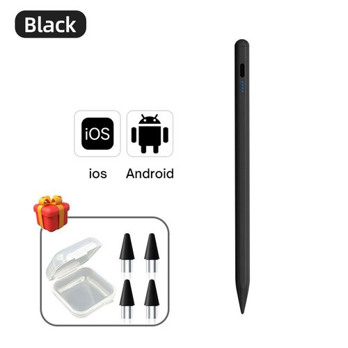 Stylet universel pour tablettes Android,crayon tactile pour téléphone portable,iPhone,puzzles,stylo capacitif pour - black-E9621