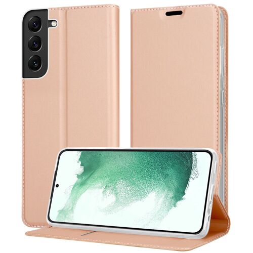 Cadorabo Housse compatible avec en CLASSY OR ROSÉ - Étui de protection avec fermeture magnétique, fonction de support et compartiment pour carte
