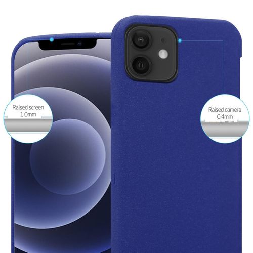 Coque Pour Apple Iphone 12 Mini En Frost Bleu Foncé Housse De Protection Étui En Silicone Tpu Flexible