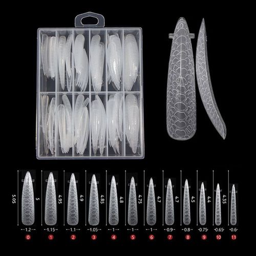 Faux Ongles En Plastique Pour Gel Uv,Moule D'extension,Construction Rapide,Forme Supérieure,Pointes D'ongles,Forme De Touristes,120 Pièces,Boîte - Type [21]-120pcs Box 