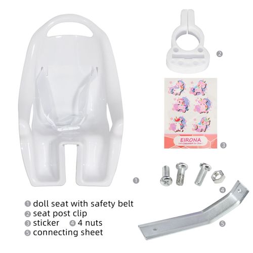 Siège De Vélo Butter Pour Filles,Chaise De Vélo Pour Filles De 12,Accessoires De Vélo American Girl Kids - Type White