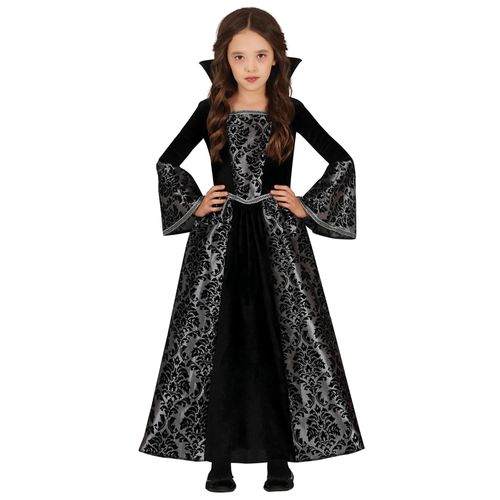 Déguisement Vampire Argent Fille - Taille: 5 À 6 Ans (110-115 Cm)