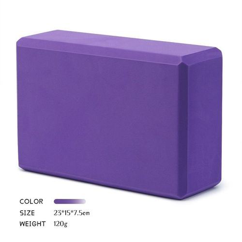 Bloc De Yoga Haute Densité 120g,Pour Adultes Et Enfants,Pratique Divisée,Brique En Mousse 369 - Type Purple