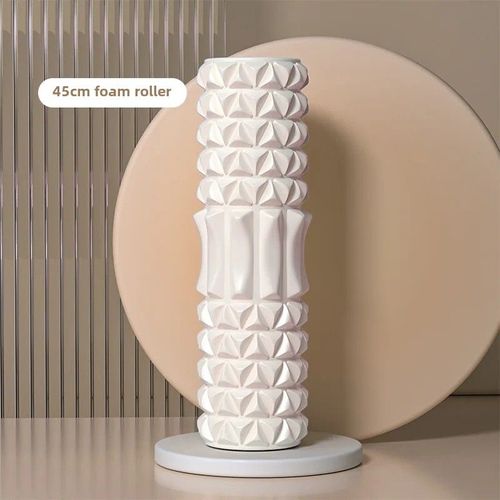 Rouleau En Mousse Pour Amincir Les Jambes,Outil De Relaxation Musculaire,Anciers De Massage De Yoga,Fitness,Appareil De Massage Sportif,Soins De La Peau,Beauté - Type Tige Blanche En Mousse De 45cm