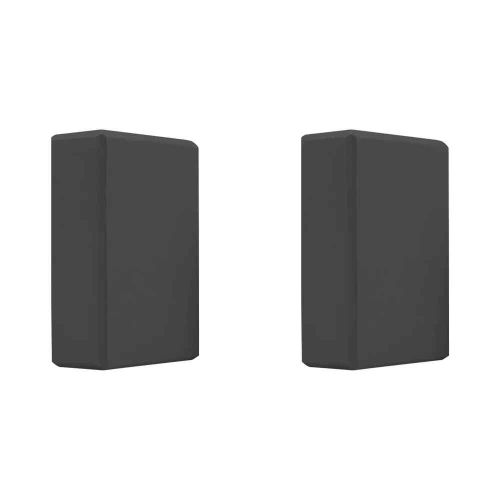 Bloc De Yoga Eva,Couleur Unie,Briques D'équilibre,Résistant À L'humidité,Haute Densité,Façonnant Le Corps,Pour La Méditation - Type 2pcs Black