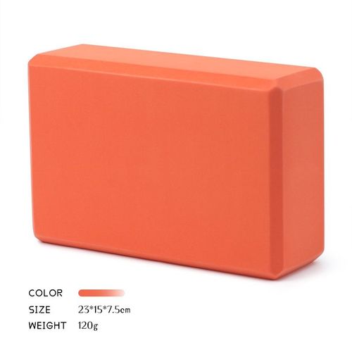 Bloc De Yoga Haute Densité 120g,Pour Adultes Et Enfants,Pratique Divisée,Brique En Mousse 369 - Type Orange