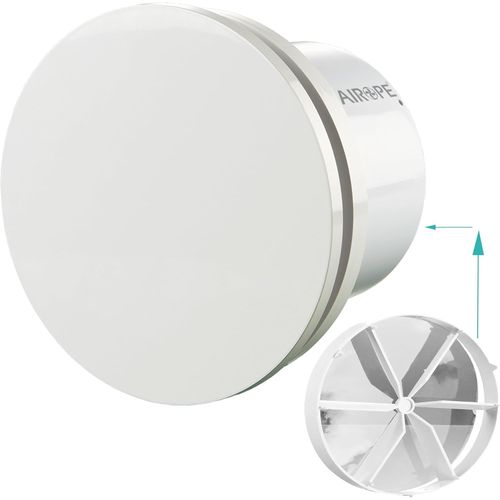 BRISE-C-100 mm Ventilateur,VMC,Extracteur d'Air avec Clapet Anti-Retour,Faible Consommation d'énergie,pour Salle de Bain,Cuisine,Bureau,WC,Silencieux,Garantie 5 ANS.[I424]