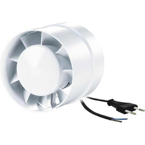 Extracteur d'Air Silencieux 100mm 125mm 150mm-Ventilation pour Salle de Bain,Toilette,Cuisine,Garage,Chambre de culture indoor-Économe en Énergie,Gaine Axial (125mm).[I384]