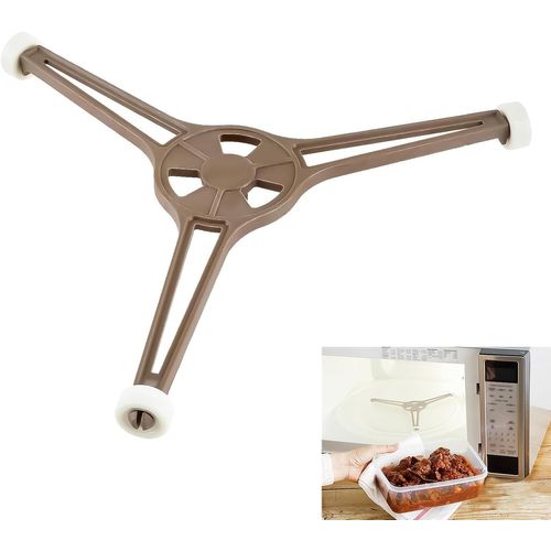 Support Triangulaire Micro-Ondes,Porte-Plateau Anneau Tournant Universel,Remplacement de l'Anneau Pivotant pour Four à Micro-Ondes,Convient aux Plateaux de Pièce détachée Verre de 24,5 cm