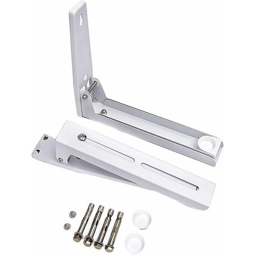 Support Mural Micro Onde,Supports Micro Ondes en Acier Inoxydable,Support Mural Étagère pour Micro Ondes,Support de Montage Mural pour Four à Micro-ondes,Charge Maximale 45 kg