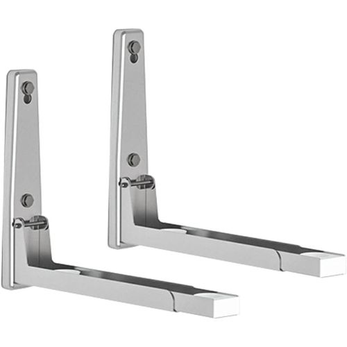 Support Mural Micro Onde Etagere Micro Ondes en Acier Inoxydable Support Mural Étagère pour Micro Ondes Universel Support pour Four à Micro Ondes pour Soutenir les Fours à Micro Ondes 2 Pièces