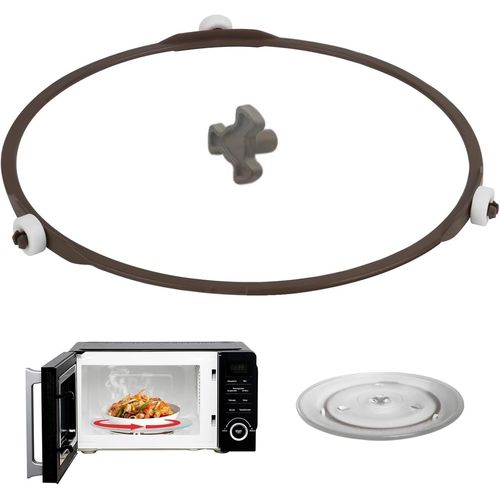 Support pivotant Universel Four àmicro Ondes,Anneau Support Plateau tournant Interne Four,pour Tourne-Disque en Verre,pour Plaque de Base,Anneau Pivotant,avec Bosch,Siemens,AEG,Severin (17.8cm)