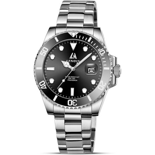 Kalanka-Montres Pour Hommes Montre Étanche Au Quotidien Avec Bracelet En Acier Inoxydable Montre-Bracelet De Luxe Pour Hommes