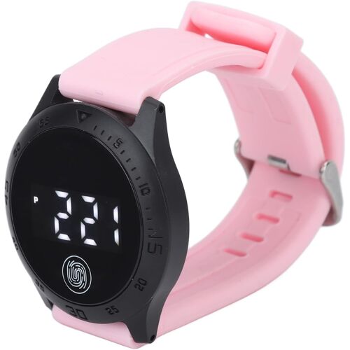 Montre De Sport Numérique,Grand Écran Led,Bracelet En Plastique Classique,Montre À Affichage Numérique,Étanche,Montre-Bracelet Tendance Pour Homme,Femme,Étudiant (Ceinture De Poudre De