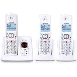 Téléphone Sans Fil Motorola Voice DOT201 - Haut-parleur Mains Libres, Blocage D'appels, Répertoire 100 Contacts