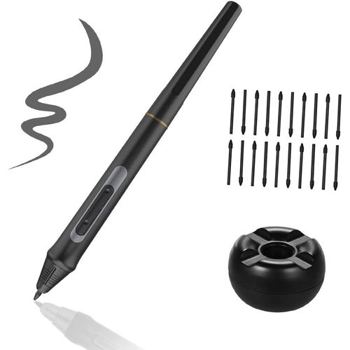 jum-Stylo Numérique Stylo Numérique 8192 Niveaux De Pression Stylet Sans Batterie Avec Support De Stylo 20Pcs Pen Nips Pour Bt-16Hdt / Bt-16Hdk / Bt-16Hd / Bt-22U Mini/Bt-22Ux Tablette Graphique