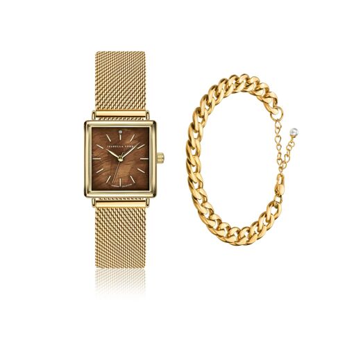 Montre Et Bracelet Femme Isabella Ford Marie Rose