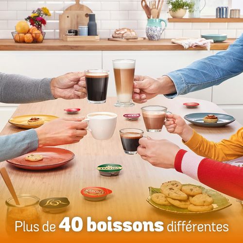 Machine À Café Tassimo Style,Tas1104,Plus De 40 Boissons Chaudes,Onetouch,Cafétière À Dosettes,Format Compact,Intellibrew,Blanc