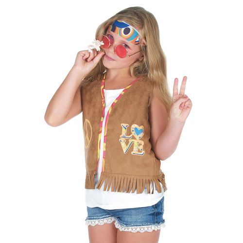 Déguisement Gilet Hippie Enfant - Taille: Xl 13-14 Ans (140-160 Cm)