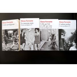 Série De Livres : L'Amie Prodigieuse De L'Auteur Elena Ferrante, 4 Volumes.