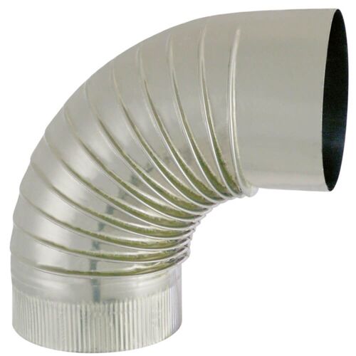 JONCOUX Tuyau TYRAL INOX 304 - Diam. 130 - Coude plissé E 90°