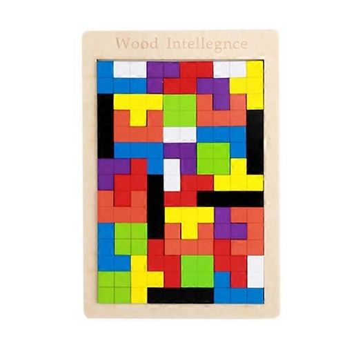 Puzzles En Bois Irréguliers Jeux De Société Colorés Puzzle Jouets Éducatifs Précoces Bons Cadeaux Pour Les Enfants Tetris Aucun