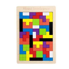Puzzles En Bois Irréguliers Jeux De Société Colorés Puzzle Jouets Éducatifs Précoces Bons Cadeaux Pour Les Enfants Tetris Aucun