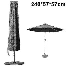Housse De Parasol Imperméable Noire [Hsf] 240 X 57 X 57 Cm