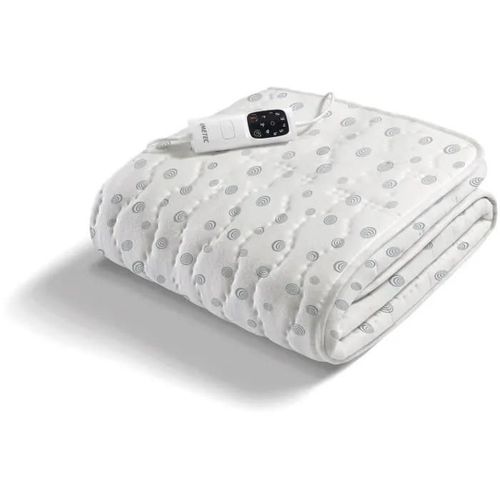 Surmatelas Chauffant - Imetec - 1 Place Adapto. 150x80cm - 6 Températures - 100% Coton Chauffage Rapide - Température Constante