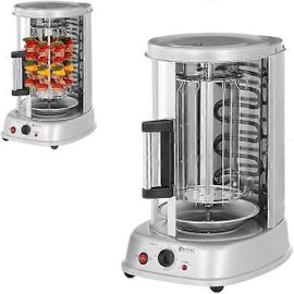 Mini grille-pain grill pour kebab, gyros, légumes, vertical, 3 en 1, 1500 W Royal Catering RCGV-1400