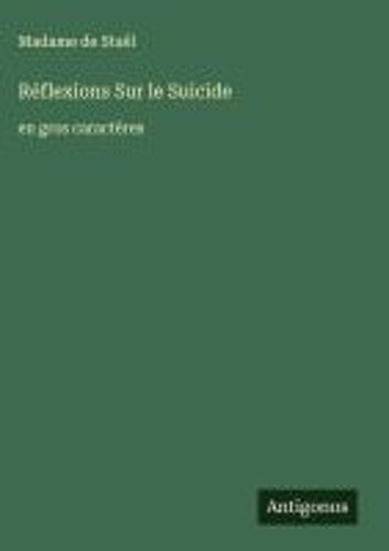 Réflexions Sur Le Suicide