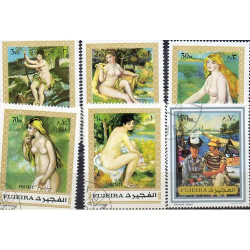 Emirats Arabes Unis ( Fujeira ) Timbres Tableaux De Nus