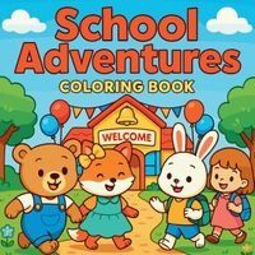 School Adventures - Coloring Book