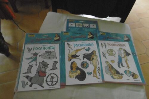 Pochette De Gommettes Pocahontas Lot De 3 Modèles Différents Fantastix