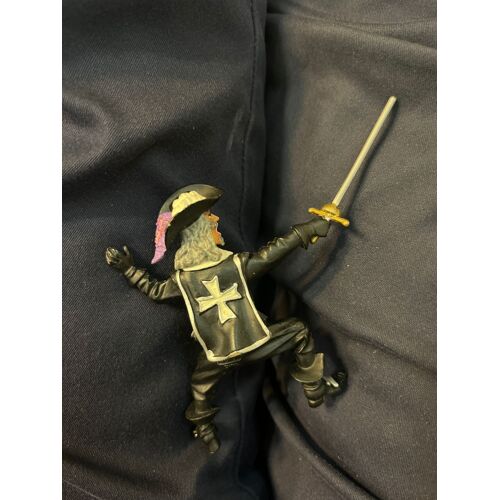 Figurine mousquetaire a pied - pvc - plastoy