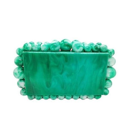 Pochette en acrylique pour femme, sac à bandoulière, portefeuille en marbre, sac à main avec perles